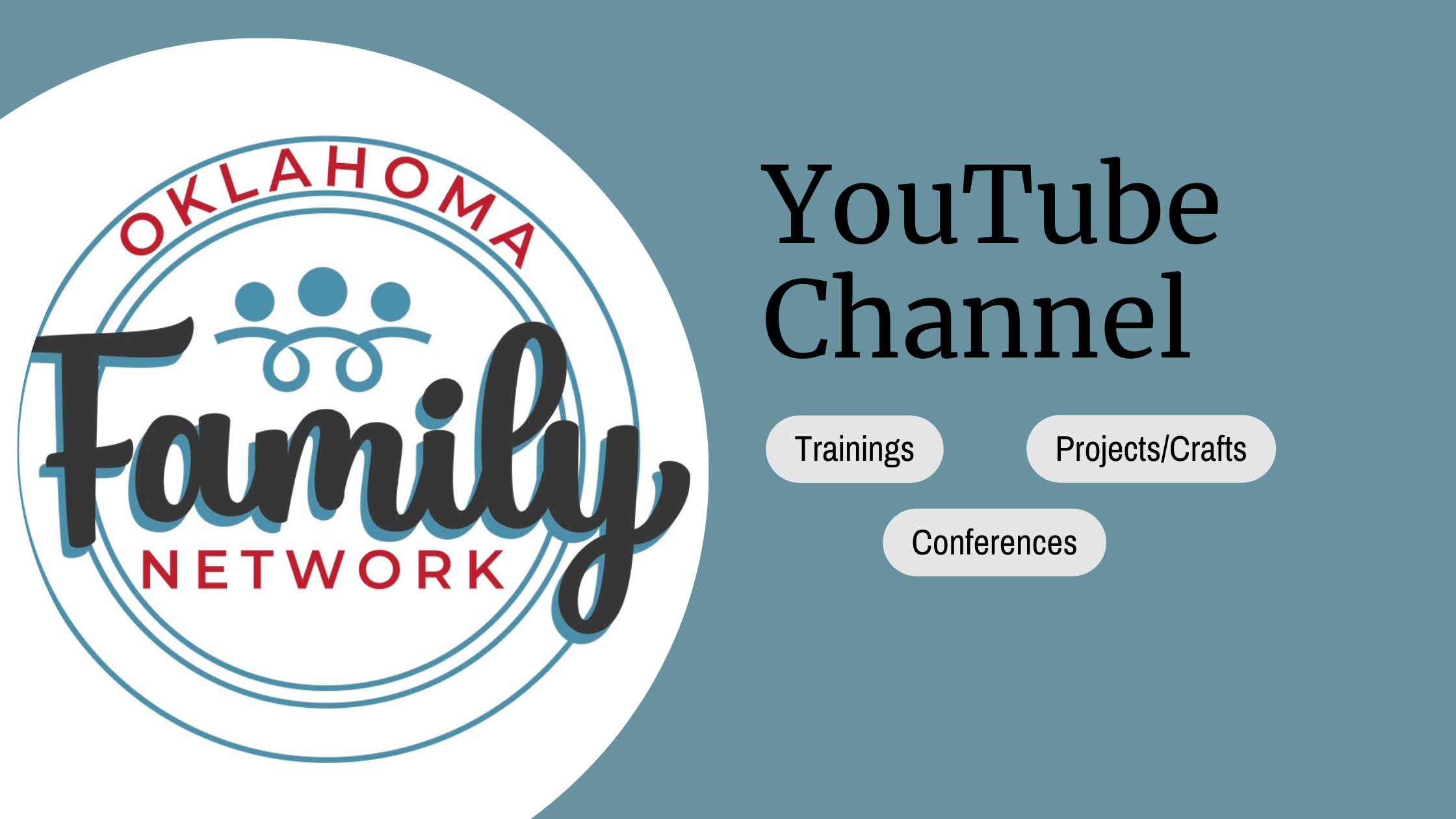 Oklahoma Family Network YouTube Channel features trainings, projects/crafts/conderences