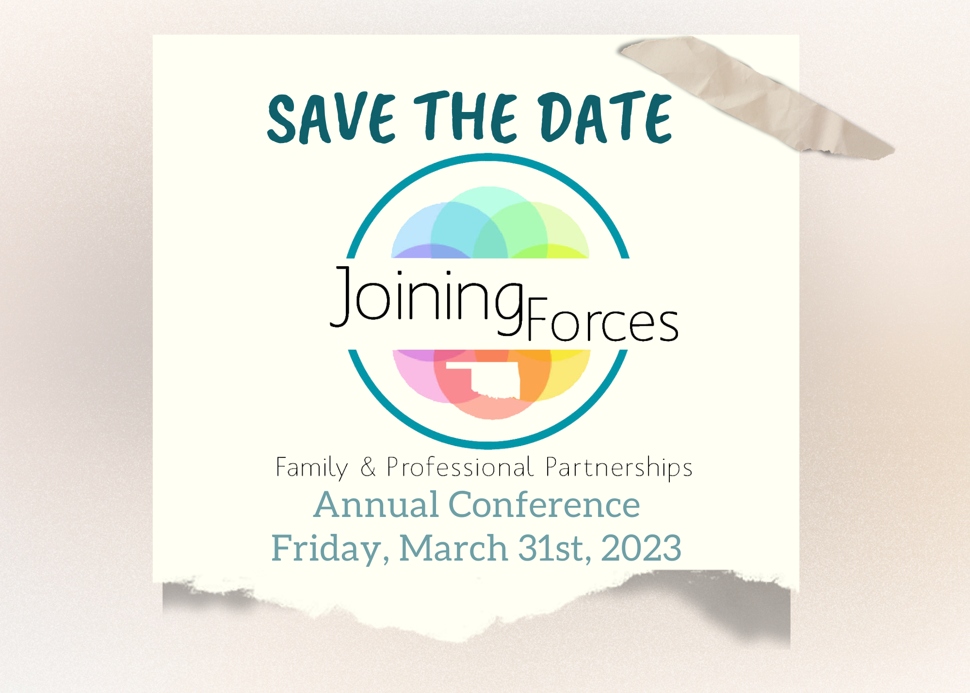 Save the Date for Joining Forces on Friday, March 31st 2023