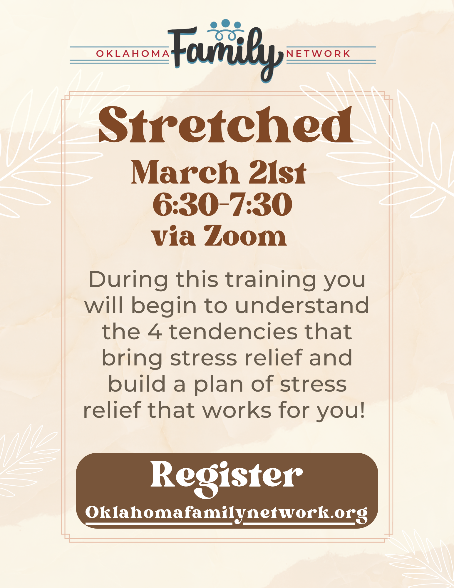 Stretched Stress Relief Training and Event