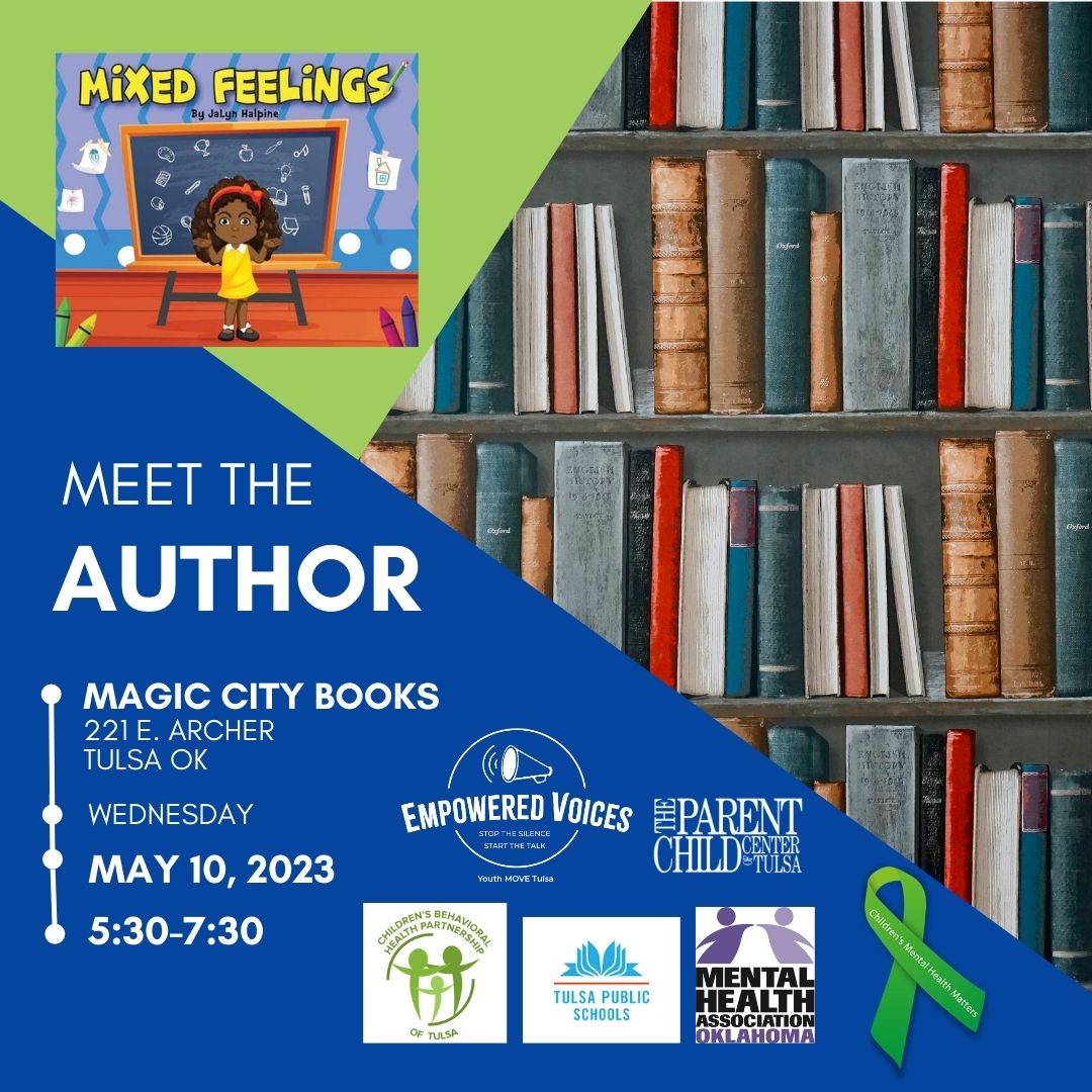 Meet the Author JaLyn Hapline of the book Mixed Feelings on May 10th at 5:30 p.m. at Magic City Books in Tulsa